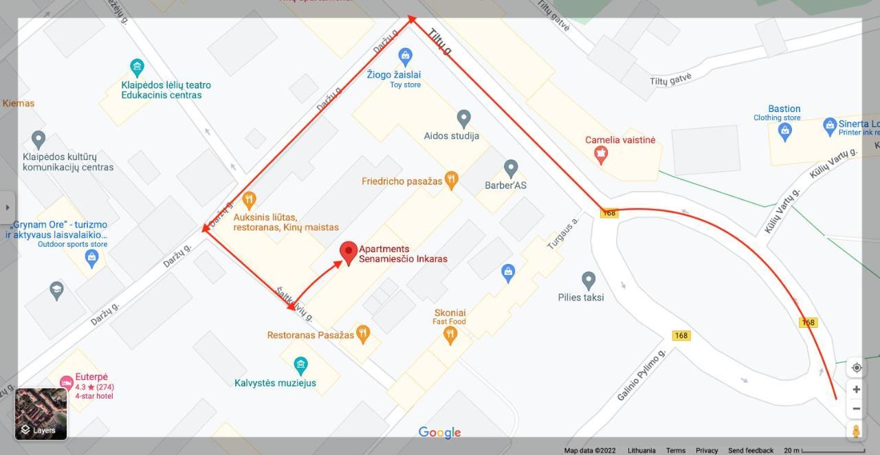 Apartment Senamiescio Inkaras Κλαϊπέντα Εξωτερικό φωτογραφία